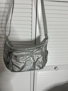 Kipling Silver Crossbody Shoulder Bag